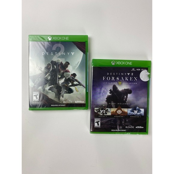 XBOX One Destiny 2 and Destiny 2 Forsaken Game Lot New Factory Sealed - Picture 1 of 8
